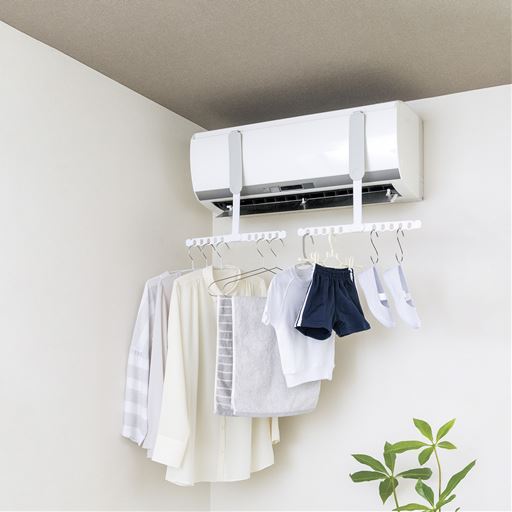 エアコンの風で乾燥効率アップ ※2個使用イメージ