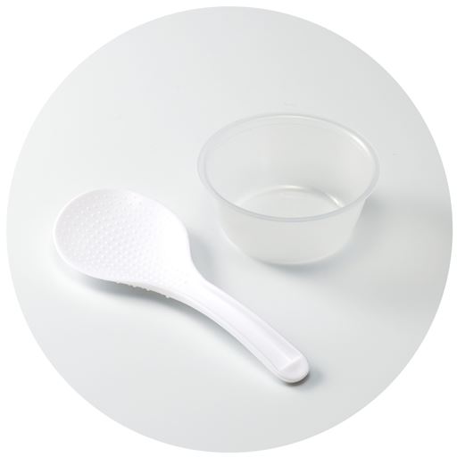 しゃもじと計量カップ付き