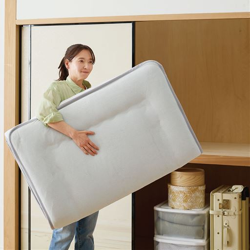 グレー<br>シーツがズレないから布団の上げ下ろしも簡単!