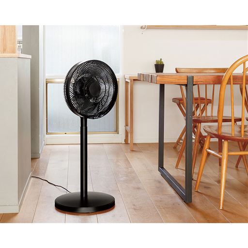 幅広く風量調節できるDCモーター搭載!シーンにあわせて心地よい風を届けます♪