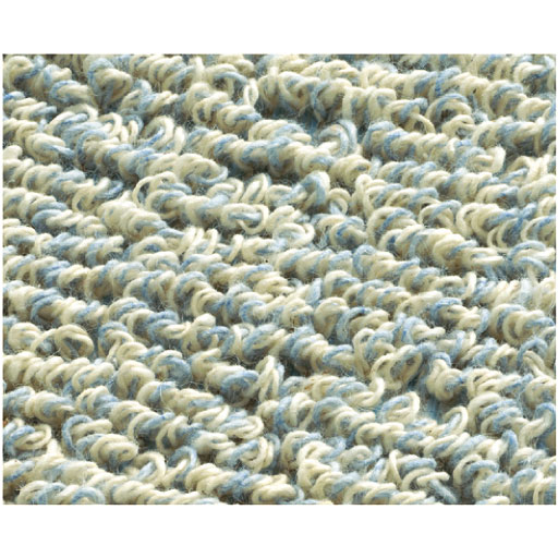 生地拡大(ブルー)<br>ループパイルがほどよいクッション性を生み出し、お部屋をナチュラルに演出。