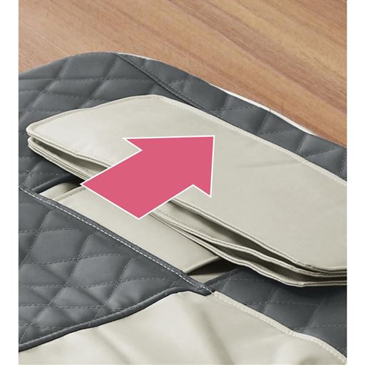 首の位置は上下に調節可能!