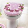 ローズ<br>エレガントな花柄が美しいトイレフタカバーです。