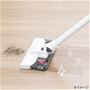 専用アタッチメントで吸引と同時に水拭き!