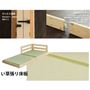 専用金具でしっかり連結します。「天然ひのき」と「天然い草」。和風の素材を組み合わせたナチュラルなベッドです。<br>和洋を問わず、寝室の雰囲気に素敵に溶け込むナチュラル&シンプルなデザイン。
