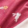 生地拡大(ピンク)<br>うさぎ柄がアクセント。