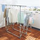 伸縮式ベランダ物干し（アルミ製）