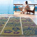 コンパクトに畳めるい草ラグ