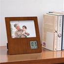 竹のレコーダーフォトフレームクロック