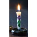 手描き花ろうそく５本と燭台セット