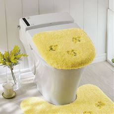 ふんわりトイレフタカバー(花刺繍)