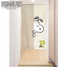 <スヌーピー>デザインのれん(Look in)