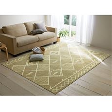 国産タフト織りラグ(ギャッベ柄)