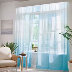 風を通すグラデーションレースカーテン