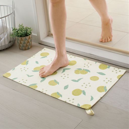 ドラム式洗濯機が使える瞬快吸水バスマット(2枚組)