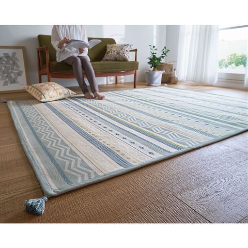 インド綿混ラグ