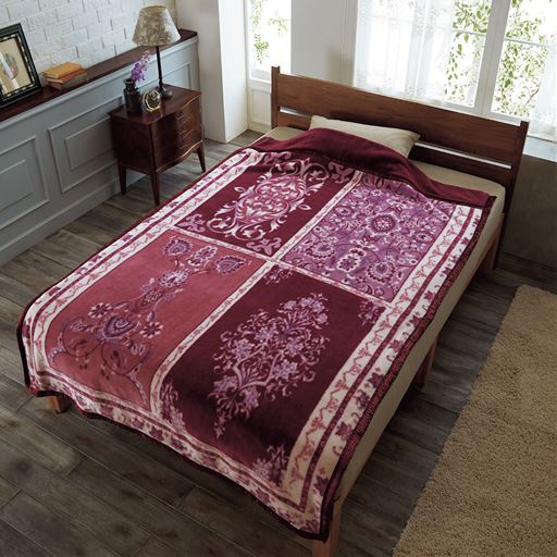 あったか2枚合わせアクリル毛布