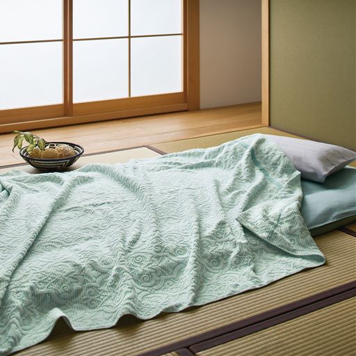 【今治産】先染めジャカードタオルケット