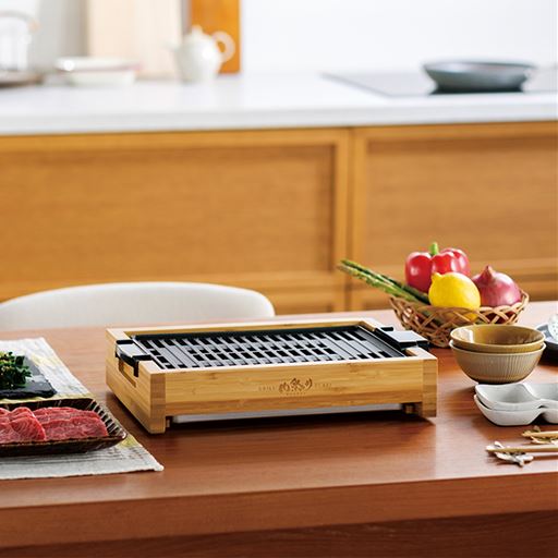 減煙グリルプレート 「肉祭り」バンブー AGP-242