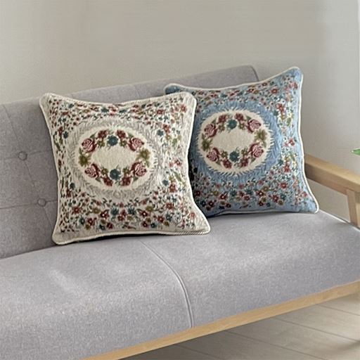 【イタリア製】クッション(コモ/ジャカード織)