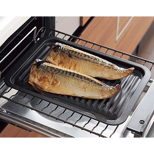 グリルオーブンパン(フタ付き)/油汚れ防止