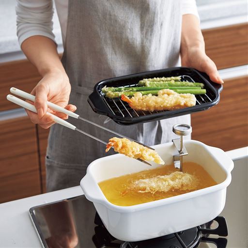 富士ホーロー角型天ぷら鍋/IH対応