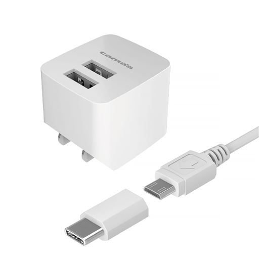 コンセントチャージャー2.4A C変換付