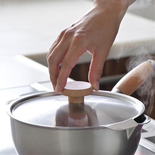 アイカタ 両口ステンレス雪平鍋用蓋