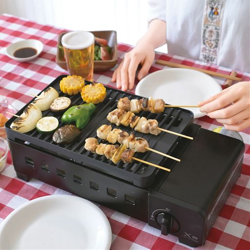 煙が少ない!カセットガスグリル XGRILL Portable