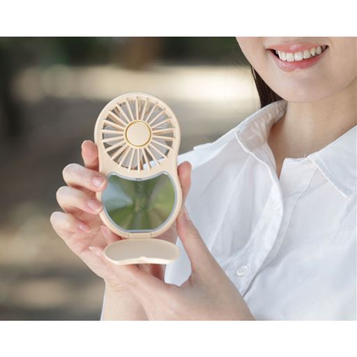 LEDライト付きミラーファン