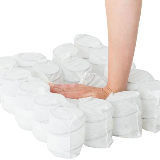 独立したコイルが体にフィット。適度な弾力がありながら、体圧分散でしっかりと支えます。