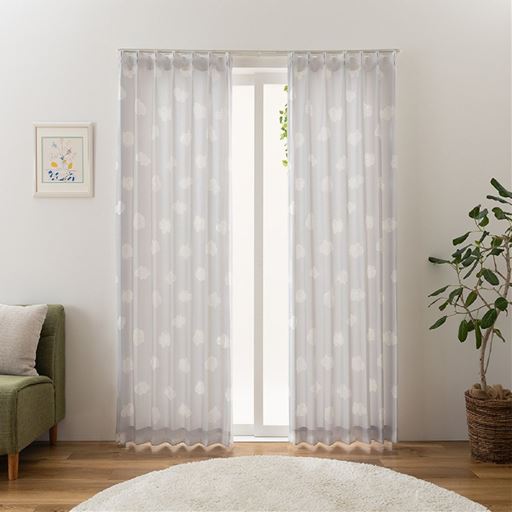 ライトグレー<br>ナチュラルな明るい光が入る非遮光タイプ。