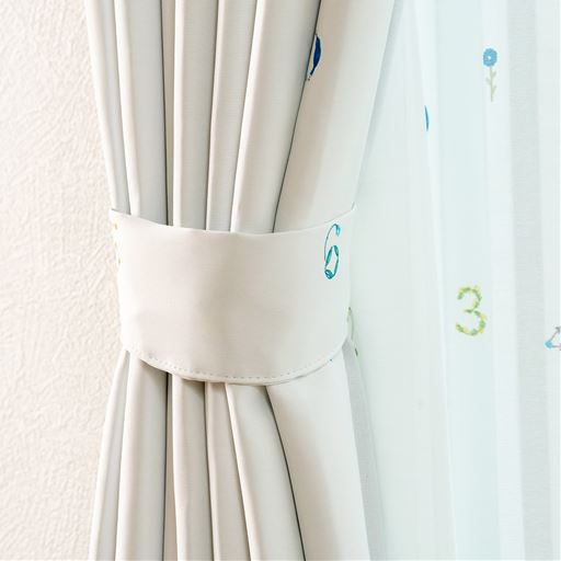 ホワイト系(花数字)<br>タッセル2本付き(1枚物1本付き)