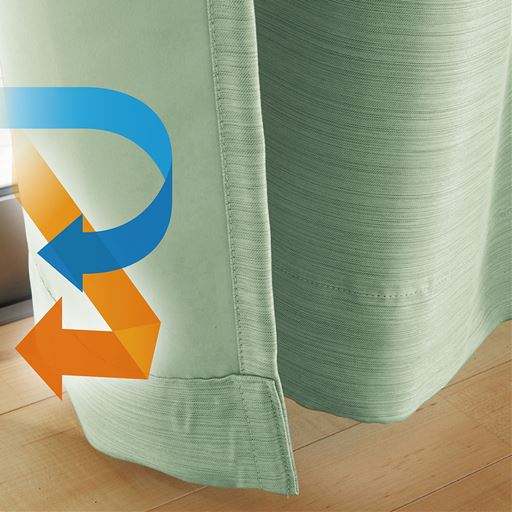 特殊セラミック糸を織り込むことで、裏地なしでも冬は暖かく、夏は涼しく。