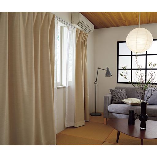 ナチュラル<br>※商品はレースカーテンです。カーテンはXT-20を使用しています。