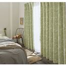 【形状記憶】遮音１級遮光カーテン（シャビーリーフ）