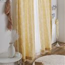 【形状記憶】アブストラクト柄ジャカード織りカーテン