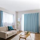 【形状記憶】防炎・１級遮光片開きカーテン