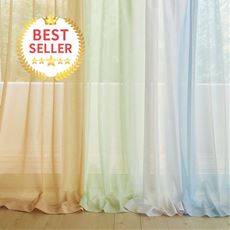 【形状記憶】レースカーテン(目隠し・UVカット・防炎)