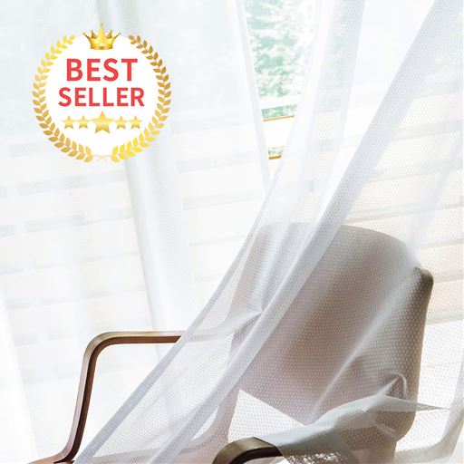 レースカーテン(目隠し・UVカット・防炎)/WEB限定サイズ