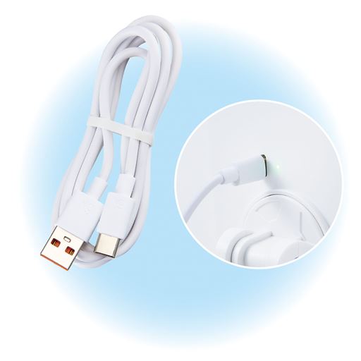 USBケーブル付き(Type-C) <br>※本品は充電式ではありません。<br>※ライトをご使用の際は、モバイルバッテリー またはACアダプターを別途ご用意ください。