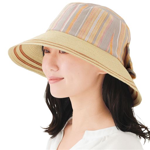 涼風リネンのUVおしゃれ帽子