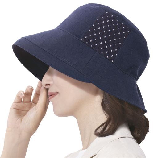 国産 久留米織づかい おでかけ帽子