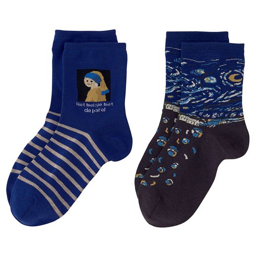 C(少女・星月夜) 色柄違い2足組