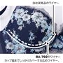 バストを寄せ集めてボリュームアップ カップ脇までしっかりカバーする広めワイヤー。 (1)当社従来品のワイヤー(2)BA-792のワイヤー