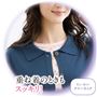 重ね着のときもスッキリ! 程よい開きのクルーネック