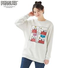 綿混あったか裏起毛プルオーバー(SNOOPY)