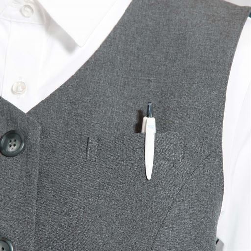 グレー 胸ポケット