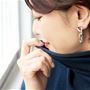 肌に触れてもちくちくしにくい綿混シルク素材<br>衿に切り替えがなく、肌にすっと馴染みます