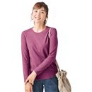 シンプルクルーネックＴシャツ（長袖）